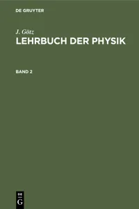 J. Götz: Lehrbuch der Physik. Band 2_cover