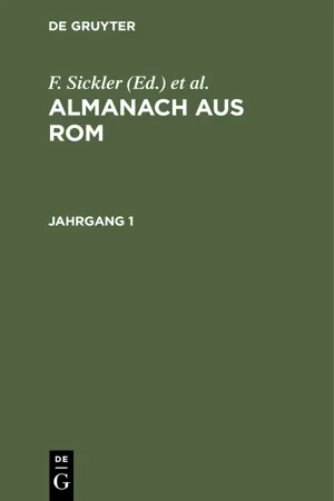 Almanach aus Rom. Jahrgang 1