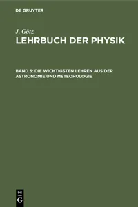 Die wichtigsten Lehren aus der Astronomie und Meteorologie_cover