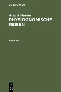 August Musäus: Physiognomische Reisen. Heft 1-4_cover