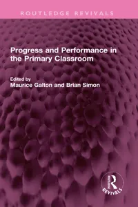 Progress and Performance in the Primary Classroom_cover