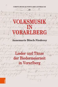 Volksmusik in Vorarlberg_cover