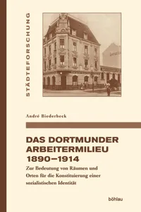 Das Dortmunder Arbeitermilieu 1890–1914_cover