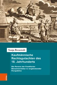 Kaufmännische Rechtsgutachten des 18. Jahrhunderts_cover