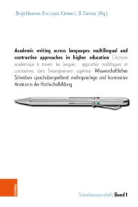 Academic writing across languages: multilingual and contrastive approaches in higher education_cover