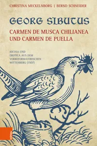 Georg Sibutus: Carmen de musca Chilianea und Carmen de puella_cover