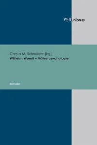 Wilhelm Wundt – Völkerpsychologie_cover