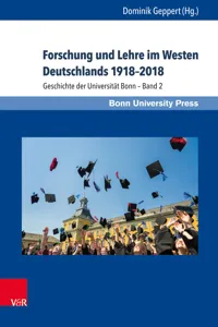 Forschung und Lehre im Westen Deutschlands 1918–2018_cover