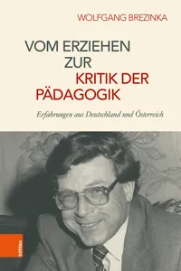 Vom Erziehen zur Kritik der Pädagogik_cover