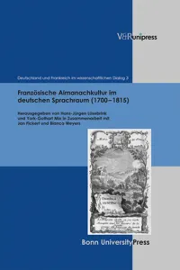 Französische Almanachkultur im deutschen Sprachraum_cover