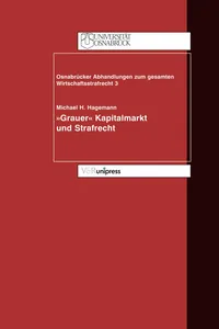 »Grauer Kapitalmarkt« und Strafrecht_cover
