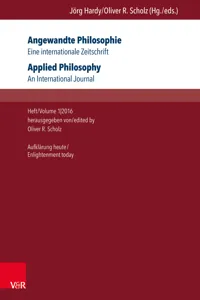 Angewandte Philosophie. Eine internationale Zeitschrift / Applied Philosophy. An International Journal_cover