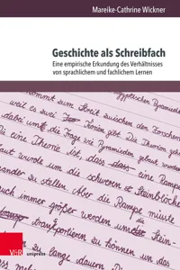 Geschichte als Schreibfach_cover