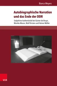 Autobiographische Narration und das Ende der DDR_cover