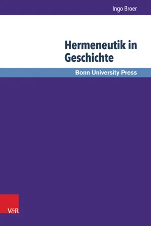 Hermeneutik in Geschichte