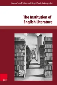 The Institution of English Literature_cover