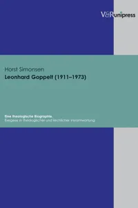 Leonhard Goppelt. Eine theologische Biographie_cover