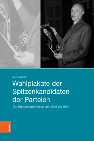 Wahlplakate der Spitzenkandidaten der Parteien