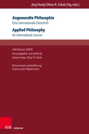 Angewandte Philosophie. Eine internationale Zeitschrift / Applied Philosophy. An International Journal