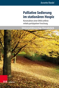 Palliative Sedierung im stationären Hospiz_cover