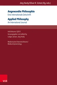 Angewandte Philosophie. Eine internationale Zeitschrift / Applied Philosophy. An International Journal_cover