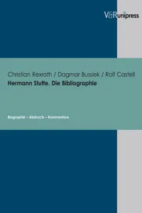 Hermann Stutte. Die Bibliographie_cover