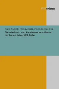 Beiträge zur Wissenschaftsgeschichte der Freien Universität Berlin._cover