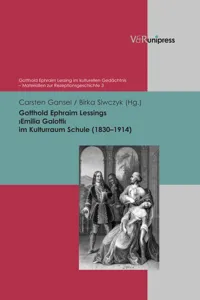 Gotthold Ephraim Lessings ›Emilia Galotti‹ im Kulturraum Schule_cover