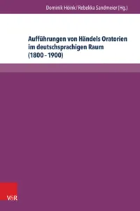 Aufführungen von Händels Oratorien im deutschsprachigen Raum_cover