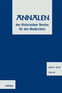 Annalen des Historischen Vereins für den Niederrhein_cover