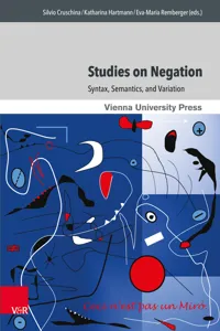 Studies on Negation_cover