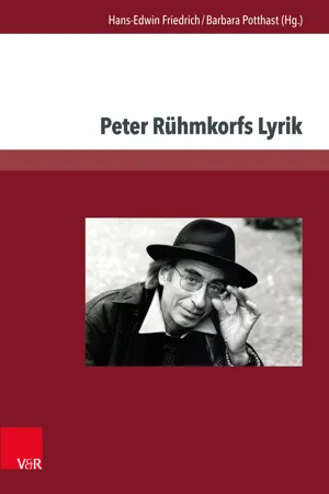 Peter Rühmkorfs Lyrik