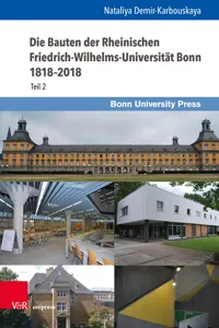 Die Bauten der Rheinischen Friedrich-Wilhelms-Universität Bonn 1818–2018_cover