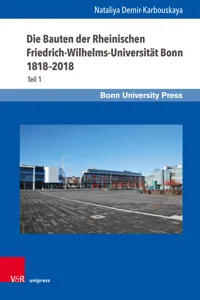 Die Bauten der Rheinischen Friedrich-Wilhelms-Universität Bonn 1818–2018_cover