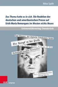 Schriften des Erich Maria Remarque-Archivs._cover