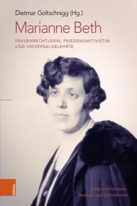 Marianne Beth: Frauenrechtlerin, Friedensaktivistin und Universalgelehrte_cover