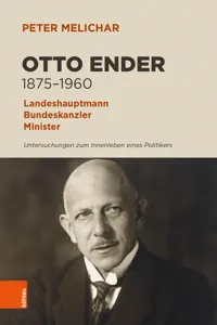 Otto Ender 1875-1960_cover