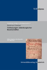 Verfassungen oldenburgischer Bauerschaften_cover