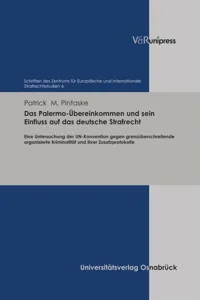 Das Palermo-Übereinkommen und sein Einfluss auf das deutsche Strafrecht_cover
