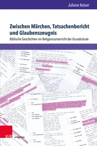 Zwischen Märchen, Tatsachenbericht und Glaubenszeugnis_cover