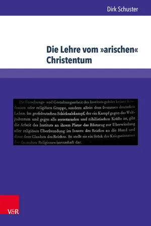Die Lehre vom »arischen« Christentum