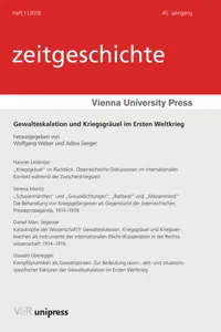 Gewalteskalation und Kriegsgräuel im Ersten Weltkrieg_cover