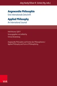 Angewandte Philosophie. Eine internationale Zeitschrift / Applied Philosophy. An International Journal_cover