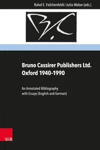 Bruno Cassirer Publishers Ltd. Oxford 1940–1990_cover
