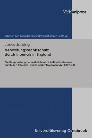 Verwaltungsrechtsschutz durch tribunals in England