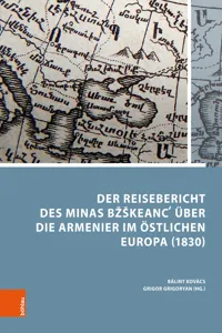 Der Reisebericht des Minas Bžškeancʻ über die Armenier im östlichen Europa_cover