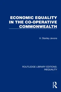 Economic Equality in the Co-Operative Commonwealth_cover
