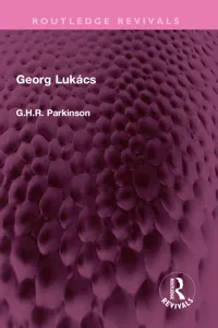 Georg Lukács_cover