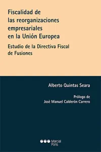 Fiscalidad de las reorganizaciones empresariales en la Unión Europea_cover