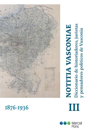 Notitia Vasconiae. Diccionario de historiadores, juristas y pensadores políticos de Vasconia